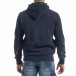 Ανδρικό μπλε φούτερ hoodie με πριντ it071119-66 3