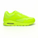Ανδρικά νέον πράσινα αθλητικά παπούτσια με αερόσολα it251019-9 2