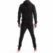Ανδρικό μαύρο αθλητικό σετ Black Couture it250918-32 3