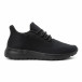 Ανδρικά μαύρα αθλητικά παπούτσια All black ελαφρύ μοντέλο it140918-16 2