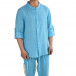 Ανδρικό λινό πουκάμισο τιρκουάζ DU140206 it120422-6 4