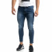 Cropped ανδρικό γαλάζιο τζιν με ρίγα Slim fit it041019-26 3