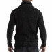 Ανδρικό μαύρο μελάνζ πουλόβερ με ψηλό γιακά it261018-98 3