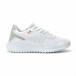 Ανδρικά λευκά αθλητικά παπούτσια ελαφρύ μοντέλο it250119-16 2