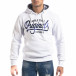 Ανδρικό λευκό φούτερ hoodie με πριντ Originals it071119-63 2
