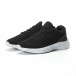 Ανδρικά μαύρα αθλητικά παπούτσια ελαφρύ μοντέλο it250119-19 3