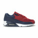 Ανδρικά αθλητικά παπούτσια Air κόκκινο χρώμα και ντένιμ it250119-27 2