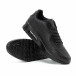Ανδρικά μαύρα αθλητικά παπούτσια με σόλες αέρα it140918-2 4