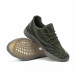 Ανδρικά πράσινα αθλητικά παπούτσια από πλεκτό ύφασμα it150818-7 4