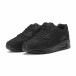 Ανδρικά μαύρα All black αθλητικά παπούτσια με σόλες αέρα it150818-16 3