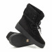 Basic γυναικεία ψηλά μαύρα sneakers   it221018-46 4