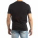 Ανδρική μαύρη κοντομάνικη μπλούζα με διακοσμητικά απλικέ it150419-69 3
