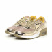 Ανδρικά χρυσά αθλητικά παπούτσια με αερόσολα it130819-31 3
