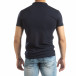 Ανδρική σκούρα μπλε Basic Polo shirt it150419-61 3