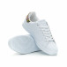 Ανδρικά λευκά sneakers με λεπτομέρεια κέντημα it150319-6 4