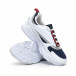 Ανδρικά λευκά-μπλε αθλητικά παπούτσια ελαφρύ μοντέλο it260919-8 4