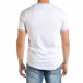 Ανδρική λευκή κοντομάνικη μπλούζα Flex Style iv080520-48 3