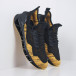 Ανδρικά μαύρα-κίτρινα αθλητικά παπούτσια Knife it251019-23 2