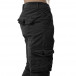 Blackzi Ανδρικό μαύρο παντελόνι cargo Plus Size 8022 tr270421-12 4