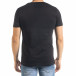 Ανδρική μαύρη κοντομάνικη μπλούζα Clang tr080520-43 3