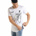 Ανδρική λευκή κοντομάνικη μπλούζα Breezy tr080520-2 2