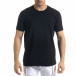 Ανδρική μαύρη κοντομάνικη μπλούζα Black Island tr110320-79 2