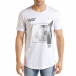 Ανδρική λευκή κοντομάνικη μπλούζα Breezy tr080520-2 3
