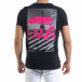 Ανδρική μαύρη κοντομάνικη μπλούζα Lagos tr110320-31 3