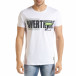 Ανδρική λευκή κοντομάνικη μπλούζα Lagos tr080520-32 2