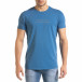 Ανδρική γαλάζια κοντομάνικη μπλούζα Lagos tr080520-30 2