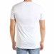 Ανδρική λευκή κοντομάνικη μπλούζα Clang tr080520-44 3