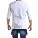 Ανδρική λευκή κοντομάνικη μπλούζα Open tr110320-61 3