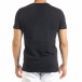 Ανδρική μαύρη κοντομάνικη μπλούζα Clang tr080520-45 3