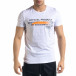 Ανδρική λευκή κοντομάνικη μπλούζα Lagos tr110320-30 2