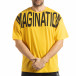 Ανδρική κίτρινη κοντομάνικη μπλούζα Imagination tsf190219-33 2