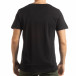 Ανδρική μαύρη κοντομάνικη μπλούζα με νεκροκεφαλή παραλλαγής tsf190219-6 3
