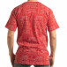 Ανδρική κόκκινη κοντομάνικη μπλούζα   tsf190219-27 3