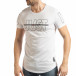 Ανδρική λευκή κοντομάνικη μπλούζα Just do it tsf190219-60 2