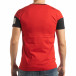 Ανδρική κόκκινη κοντομάνικη μπλούζα Money tsf190219-43 3