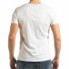 Ανδρική λευκή κοντομάνικη μπλούζα με πριντ 1982 tsf190219-8 3