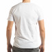 Ανδρική λευκή κοντομάνικη μπλούζα Denim Company tsf190219-85 3