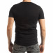 Basic ανδρική μαύρη κοντομάνικη μπλούζα  tsf190219-49 3