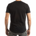 Ανδρική μαύρη κοντομάνικη μπλούζα με νεκροκεφαλή tsf190219-22 3