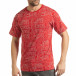 Ανδρική κόκκινη κοντομάνικη μπλούζα   tsf190219-27 2