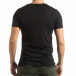 Ανδρική μαύρη κοντομάνικη μπλούζα με πριντ Lagos Style  tsf190219-54 3