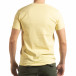 Ανδρική κίτρινη κοντομάνικη μπλούζα Denim Company tsf190219-87 3